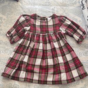 Hanna Andersson Plaid Red and Green Dress